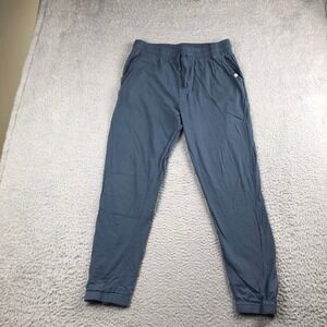 Pact Joggers Men M (30x26) Blue Organic Cotton Elastic Waist Drawstring Pockets
